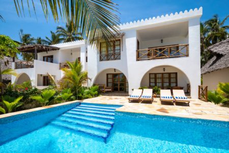 Luxury villa with swimming pool in Zanzibar, Tanzania. Property released.